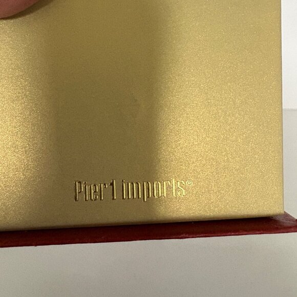 Pier 1 Imports Hand-Painted Li Bien Blue Glass Ornament Reindeer Scene 2018 - Picture 8 of 9